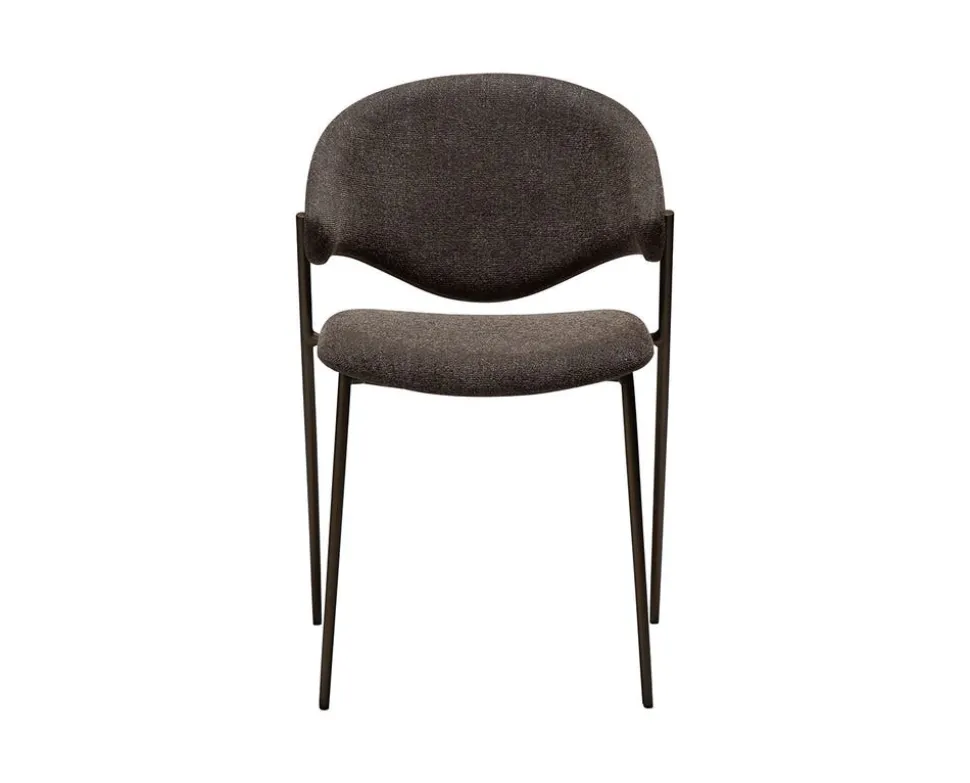 Zone Stol | Major Brown Bouclé | Antique Brass