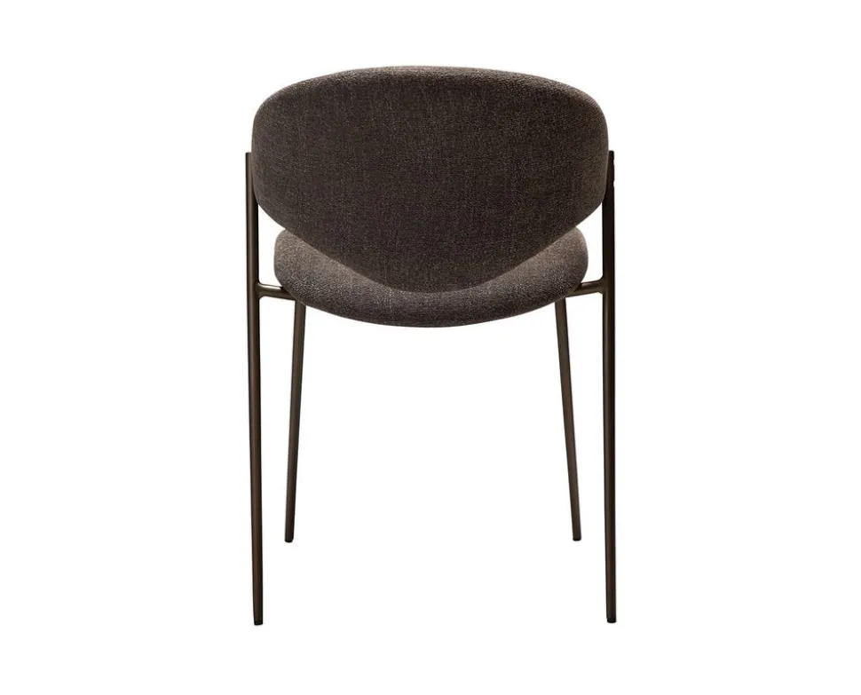 Zone Stol | Major Brown Bouclé | Antique Brass
