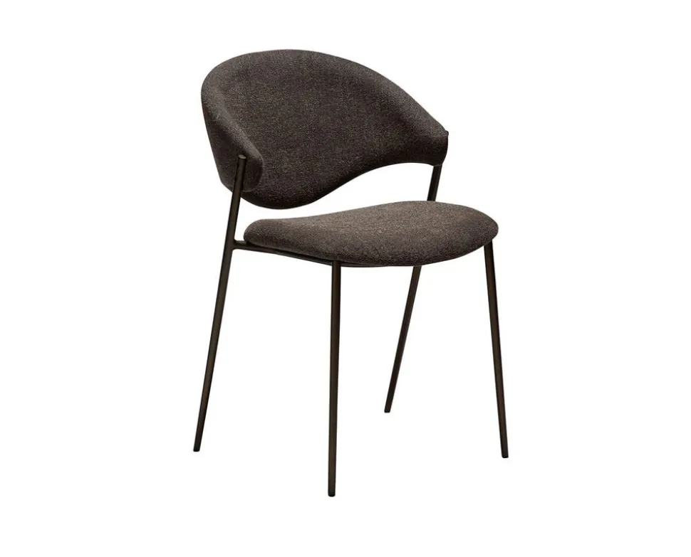Zone Stol | Major Brown Bouclé | Antique Brass