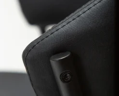 Zone Stol | Raven Black Konstläder | Black