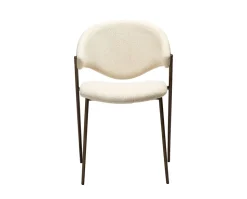 Zone Stol | Simply Beige Bouclé | Antique Brass