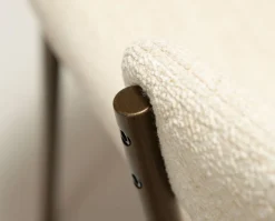 Zone Stol | Simply Beige Bouclé | Antique Brass