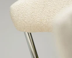 Zone Stol | Simply Beige Bouclé | Chrome